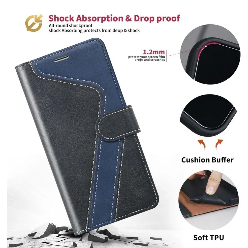 Samsung Galaxy S24 Plus/S24+ Wallet Case,Leather Flip Case [RFID Blocking]